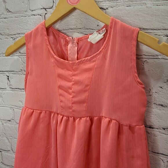 𝅺PINK heart High low Pink Tank Top Dress - Picture 8 of 15